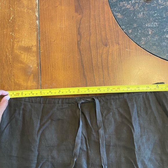 Vintage Liz Claiborne Midi Linen Brown Skirt - Picture 7 of 9